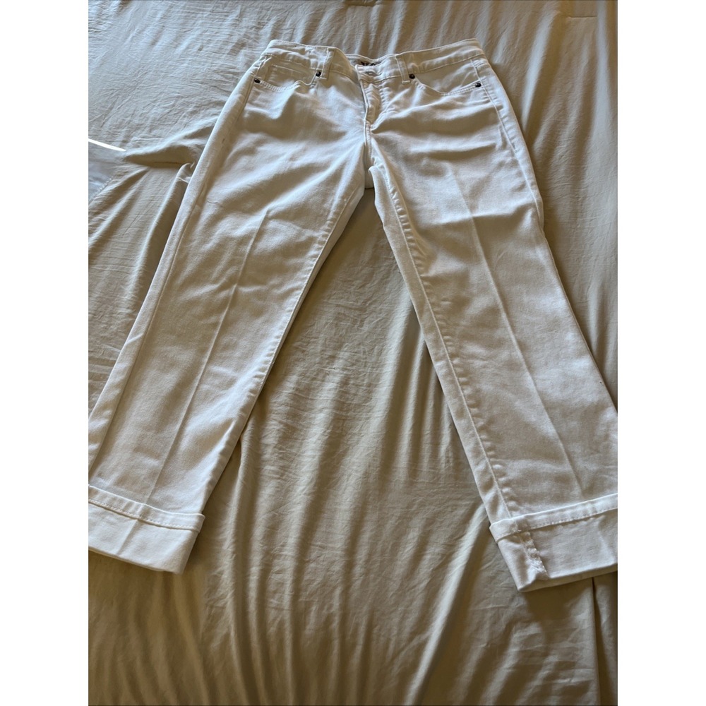 VAC Womens Size 4/26Capri Jeans White Cropped Denim